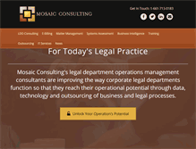 Tablet Screenshot of mosaic-consulting.com